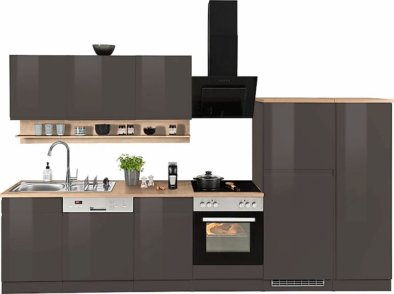 HELD MÖBEL Küchenzeile "Virginia", Breite 330 cm, wahlweise mit E-Geräten günstig online kaufen