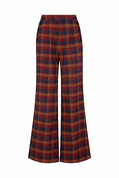 Lily and Lionel Jerseyhose "Damson High Waisted Tartan Print Trouser Damen" günstig online kaufen