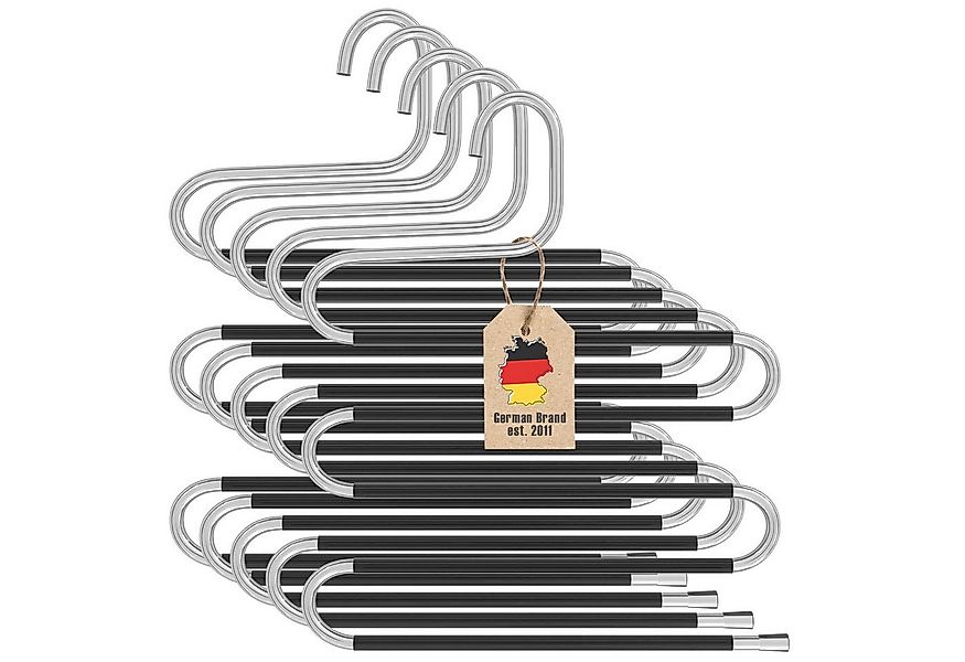 Intirilife Kleiderbügel, (Set, 5-tlg), 5x Hosenbügel S-Form Edelstahl Kleid günstig online kaufen