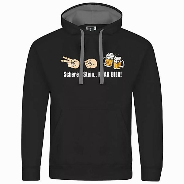 deinshirt Kapuzenpullover Herren Kapuzenpullover Schere Stein paar Bier Mit günstig online kaufen