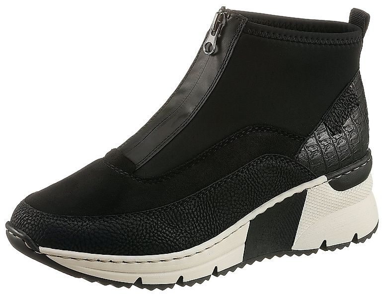 Rieker Schlupfboots Stiefelette, High Top Sneaker mit Reißverschluss auf de günstig online kaufen