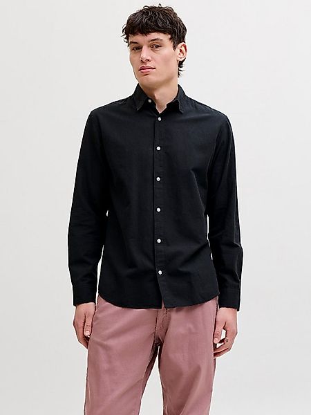 Jack & Jones Langarmhemd JJEBREEZE LINEN BLEND SHIRT L/S SN mit Knopfleiste günstig online kaufen