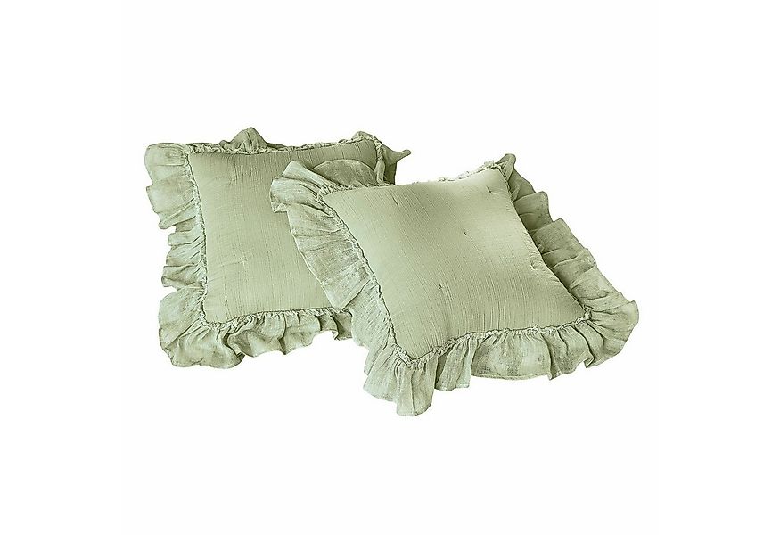 Mirabeau Kissenhülle Kissenhülle 2er Set Martone grün günstig online kaufen