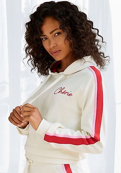 Vivance Hoodie, (1 tlg.), Hoodie mit Kontrast Einsätzen, Loungeanzug günstig online kaufen