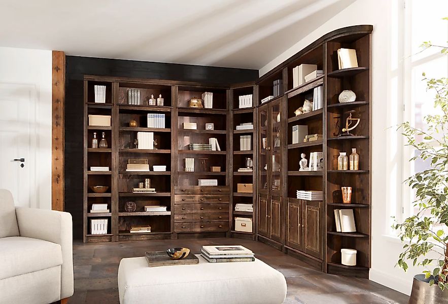 Home affaire Bücherregal »Soeren« aus massiver Kiefer, in 2 Höhen, Tiefe 29 günstig online kaufen