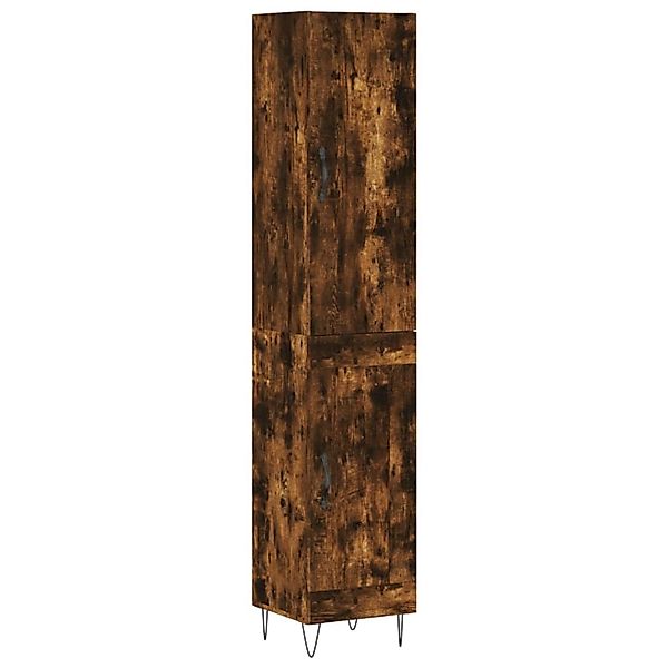 vidaXL Highboard Räuchereiche 34,5x34x180 cm Holzwerkstoff 3199142 günstig online kaufen