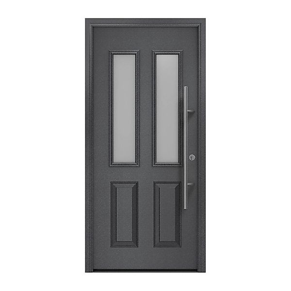 EcoStar Haustür Isopro Secur IPS 410S Anthrazitmetallic 110 cm x 210 cm DIN günstig online kaufen