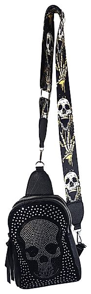 Einkaufszauber Schultertasche Slingbag Skull Totenkopf - günstig online kaufen