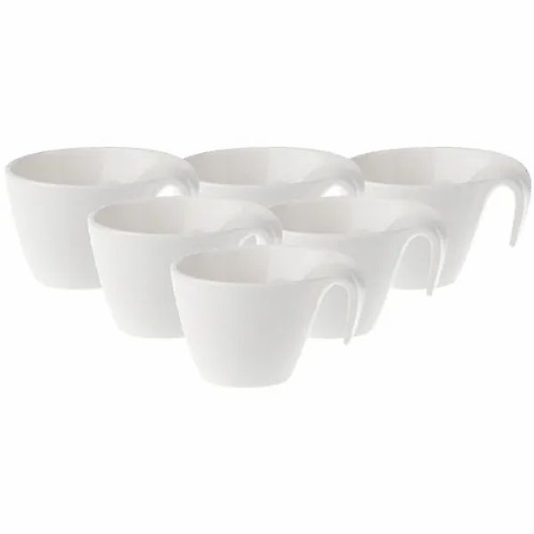 Villeroy & Boch Tasse »Kaffeetassen Flow 200 ml 6er Set weiß« günstig online kaufen