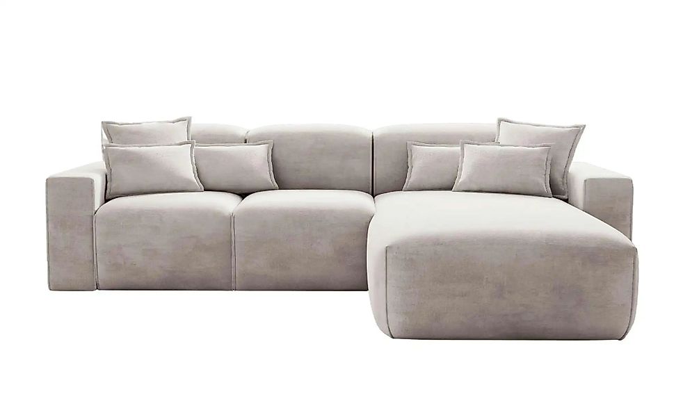 Ecksofa  Leni ¦ grau ¦ Maße (cm): B: 265 H: 74 Polstermöbel > Sofas > 3-Sit günstig online kaufen