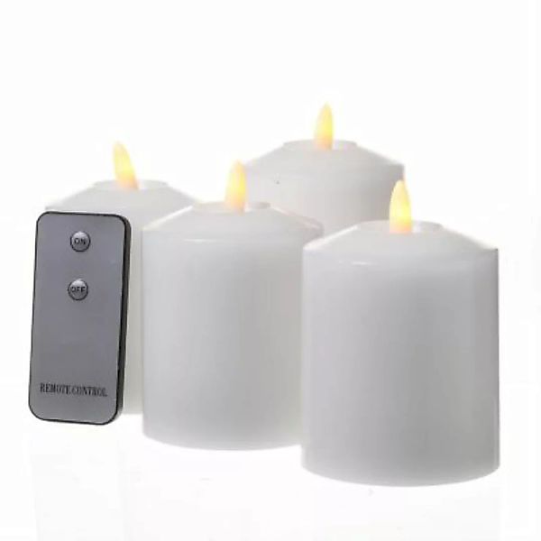 MARELIDA LED Kerzenset mit Fernbedienung 3er Set weiß günstig online kaufen