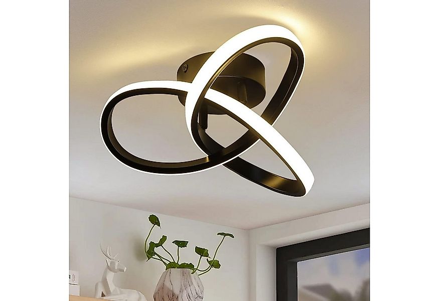 Nettlife LED Deckenleuchte Dimmbar 40CM Geometrie Design Wohnzimmer Deckenl günstig online kaufen