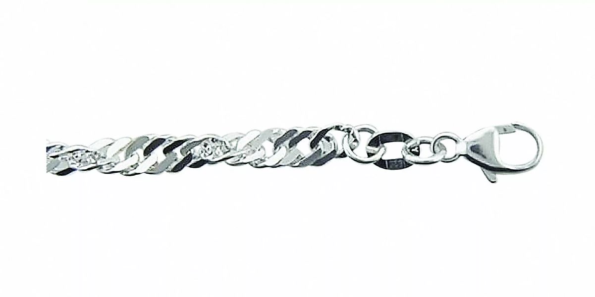Adelia´s Silberarmband "925 Silber Singapur Armband 18,5 cm Ø 3,5 mm", Silb günstig online kaufen