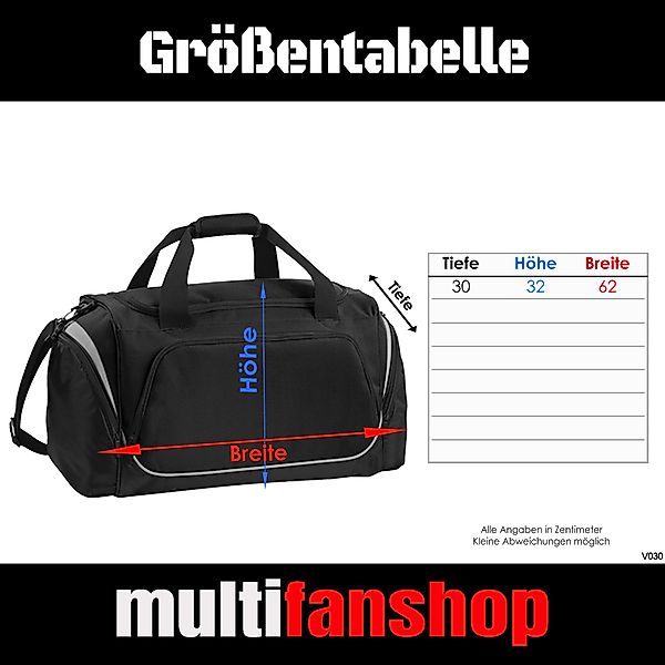 multifanshop Sporttasche Bremen - Herzschlag - günstig online kaufen