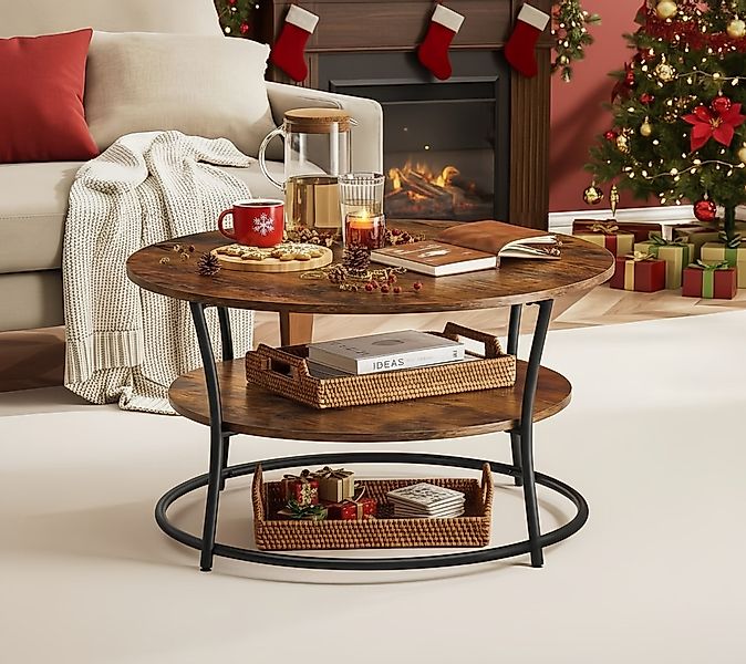 VASAGLE Couchtisch, Wohnzimmertisch, Sofatisch, Ø 80 günstig online kaufen