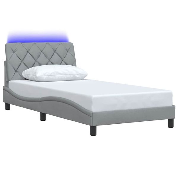 vidaXL Bett Bettgestell mit LED ohne günstig online kaufen