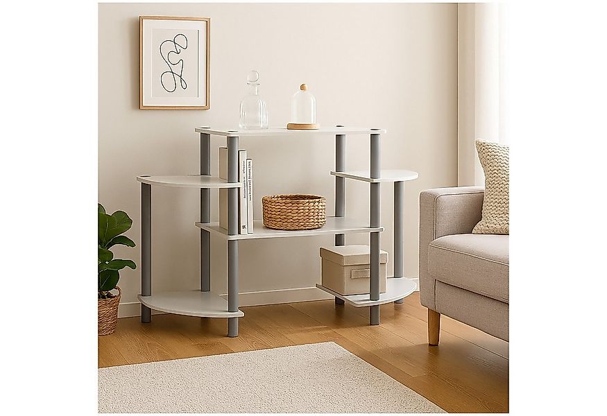 HTI-Living Standregal Regal Stack mit 6 Ablageflächen Weiß, Stück 1-tlg., S günstig online kaufen