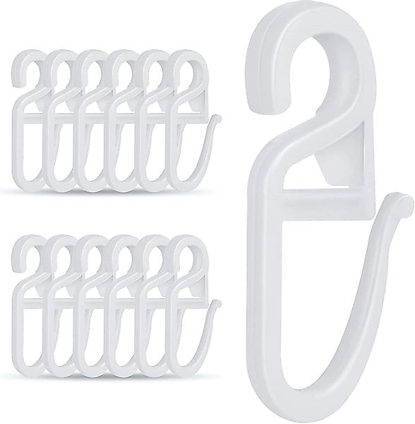 Coonoor Gardinenstangenhalter Überklipshaken mit 6mm Öse Faltenlegehaken fü günstig online kaufen