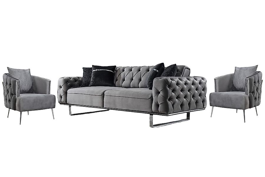 Villa Möbel Polstergarnitur Roma, (Set, 3-tlg), günstig online kaufen
