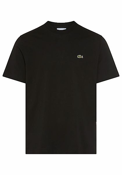 Lacoste T-Shirt Rundhalsausschnitt, Jersey-Qualität aus reiner Baumwolle günstig online kaufen
