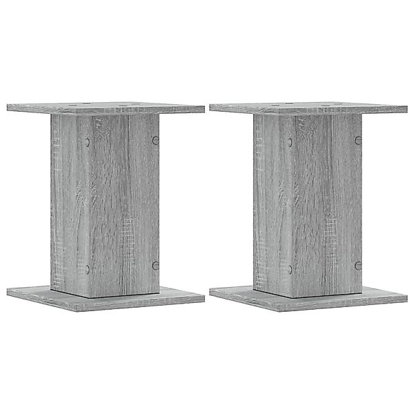 vidaXL Blumenständer Pflanzenständer 2 Stk. Grau günstig online kaufen