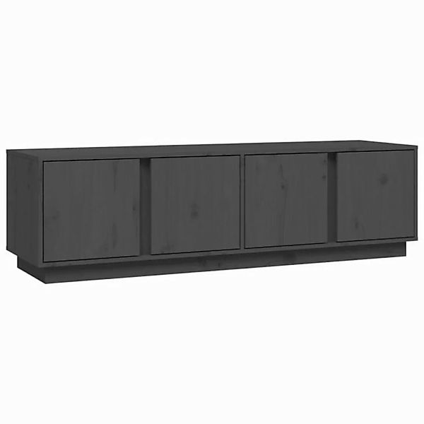 furnicato TV-Schrank Grau 140x40x40 cm Massivholz Kiefer (1-St) günstig online kaufen