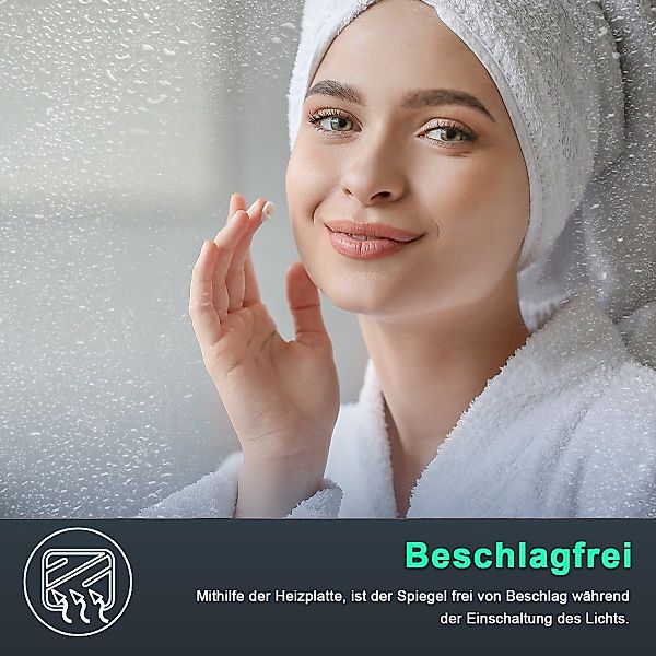 SONNI Badspiegel Badezimmerspiegel mit LED-Beleuchtung Wandspiegel,Touch günstig online kaufen