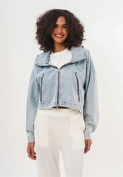 freshlions Jeansjacke "Juliana" 1 Stk. tlg. im kuscheligen Design mit Kapuz günstig online kaufen