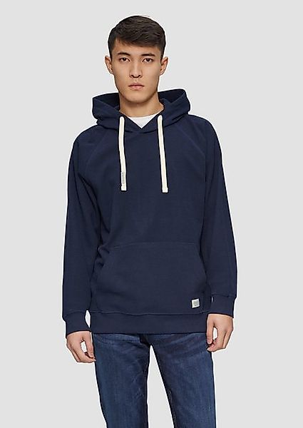 s.Oliver Sweatshirt Hoodie aus Baumwolle mit Logo-Patch und Struktur Label- günstig online kaufen