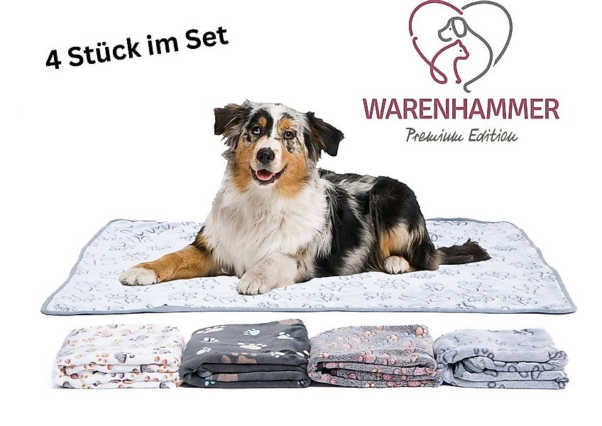 Warenhammer Tierdecke Hundedecke aus Plüsch in 76x52 cm oder 104x76 cm im 4 günstig online kaufen