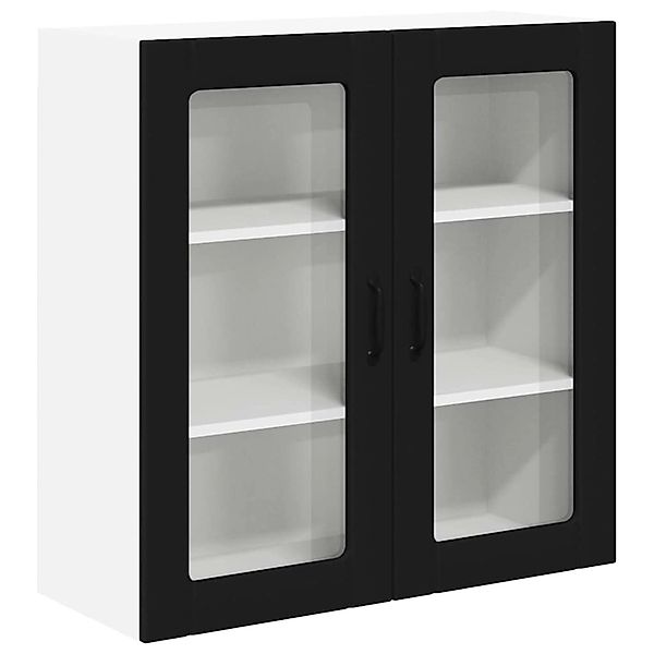 vidaXL Küchenschrank mit Regal Schwarz 80 x 31 x 80 cm Holzwerkstoff 885066 günstig online kaufen