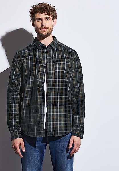 STREET ONE MEN Langarmhemd mit Knopfleiste günstig online kaufen