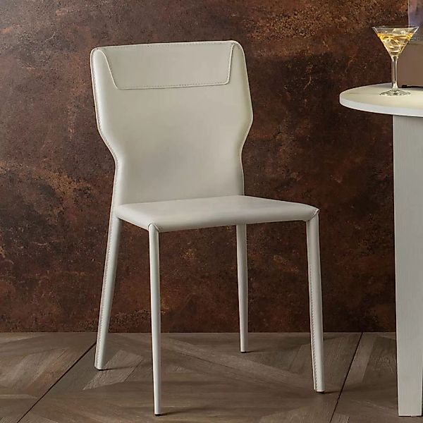 Esszimmerstühle in Weiß Kunstleder modern (2er Set) günstig online kaufen