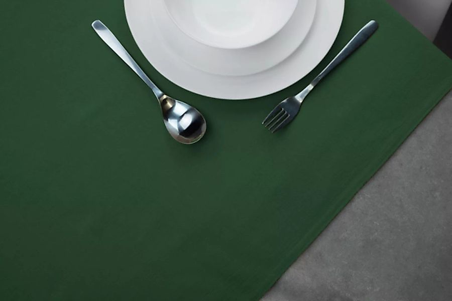Tischläufer Renforce 100% Bio-baumwolle Uni 50x160cm günstig online kaufen