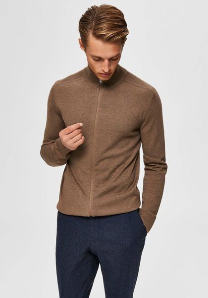 Selected Strickjacke SLHBERG FULL ZIP CARDIGAN günstig online kaufen