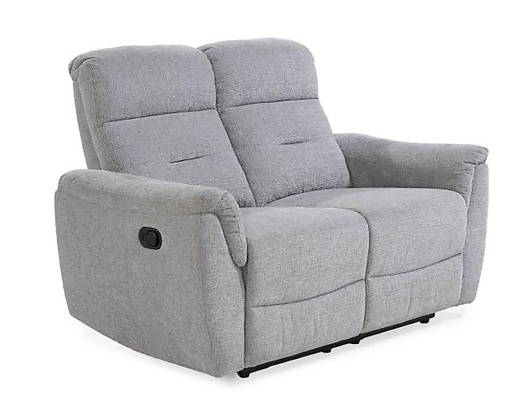 2-Sitzer inkl. Wall-Free-Relaxfunktion Chenille Grau günstig online kaufen