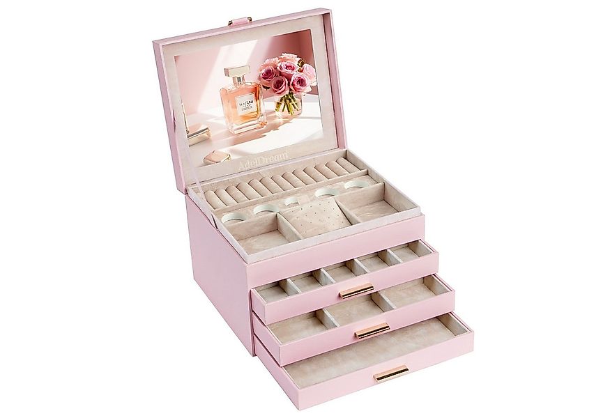 AdelDream(BTWX8GZZ) Schmuckkassette Schmuckkasten mit 4 Ebenen günstig online kaufen