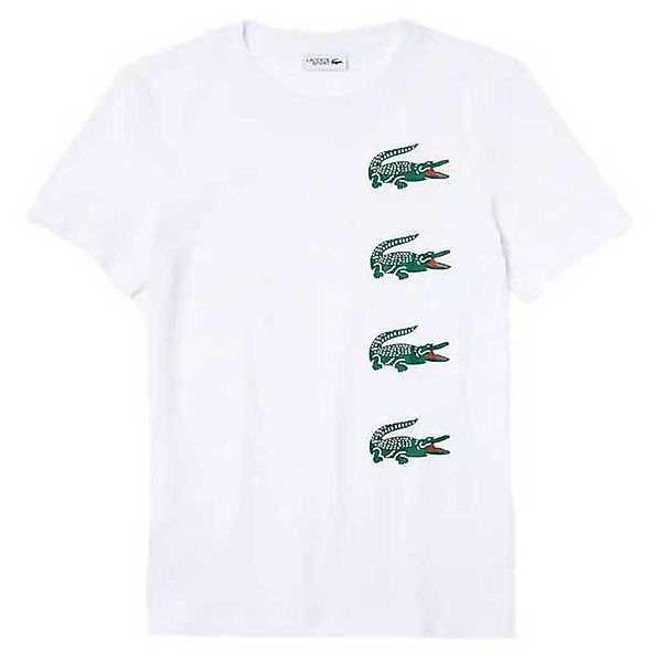 Lacoste Sport Crocodile Kurzärmeliges T-shirt XS White günstig online kaufen