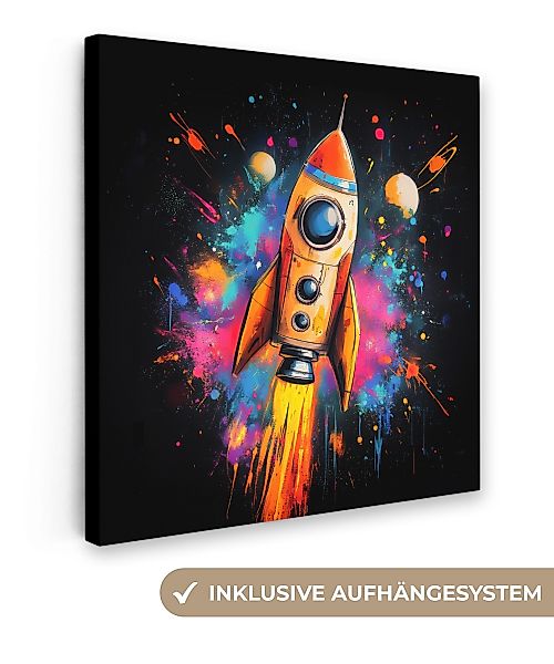 OneMillionCanvasses® Leinwandbild Graffiti - Rakete - günstig online kaufen