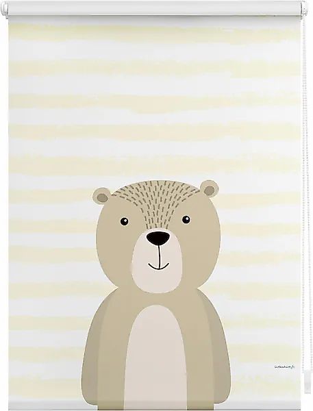 Seitenzugrollo Bär, Lüttenhütt, verdunkelnd, ohne Bohren, Klemmfix, Kinderr günstig online kaufen