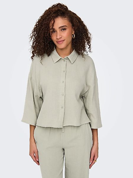 JDY Hemdbluse "JDYTHEIS LIFE 3/4 CROP SHIRT WVN NOOS" Baumwolle, regular fi günstig online kaufen