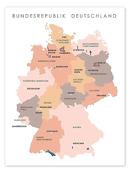 Posterlounge Poster Editors Choice, Bundesländer und günstig online kaufen