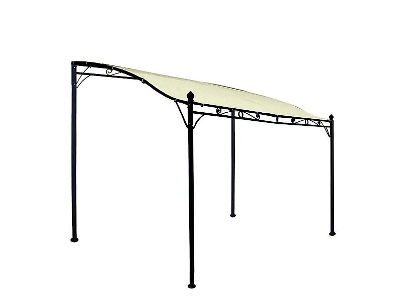 DEGAMO Anbaupavillon MANTOVA, 3 x 2,5 Meter, Gestell schwarz, Plane wasserd günstig online kaufen