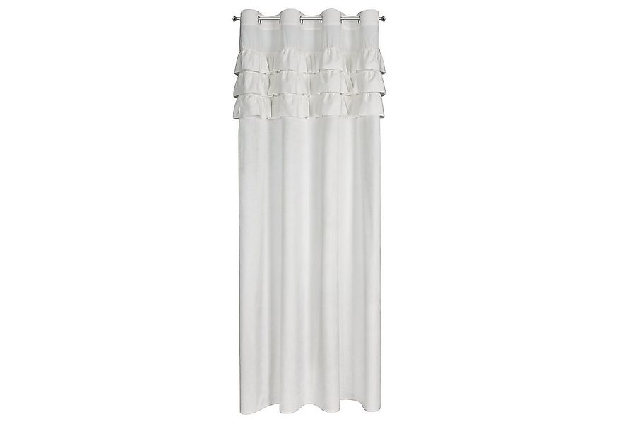 Eurofirany Vorhang Velvet Vorhänge Rüschen 140x250 Wohnzimmer Velours Blick günstig online kaufen