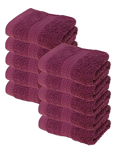 Julie Julsen Handtücher 10-Handtücher-Lila, Bio-Baumwolle (10-St) günstig online kaufen