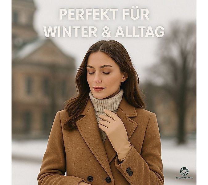 ZUKUNFTSENKEL Lederhandschuhe Damen Lederhandschuhe warm gefüttert (erhältl günstig online kaufen