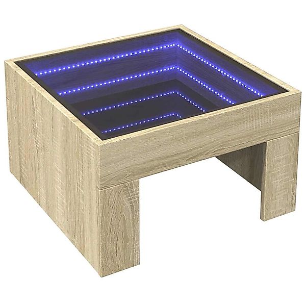 vidaXL Couchtisch mit Infinity-LED Sonoma-Eiche 50x50x30 cm 847604 günstig online kaufen