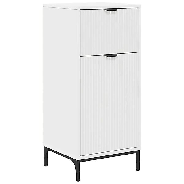 vidaXL Badezimmerschrank Weiß 39,5 x 36 x 88 cm Holzwerkstoff & Metall 8833 günstig online kaufen
