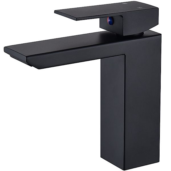 HOMELIVE Waschtischarmatur Wasserfall quadratischer Wasserhahn Badarmatur günstig online kaufen