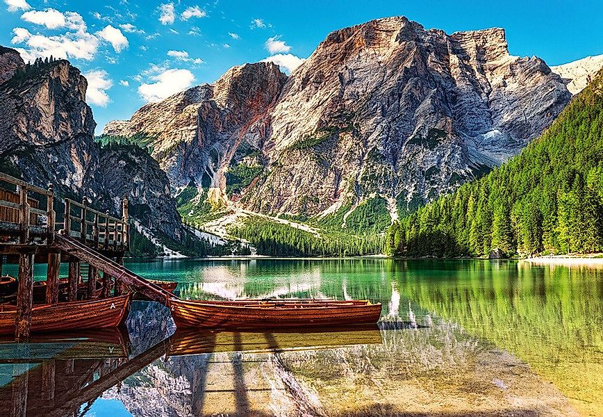 Castorland Puzzle Bergsee in den Dolomiten, Puzzleteile günstig online kaufen